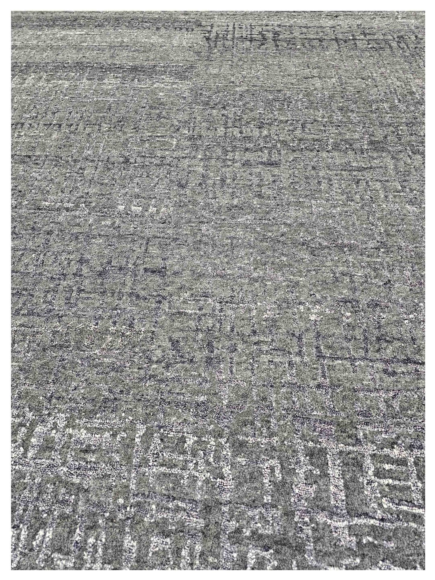 Artisan Mary Carbon Contemporary Knotted Rug - Rugs - Artisan - Atlanta Designer Rugs