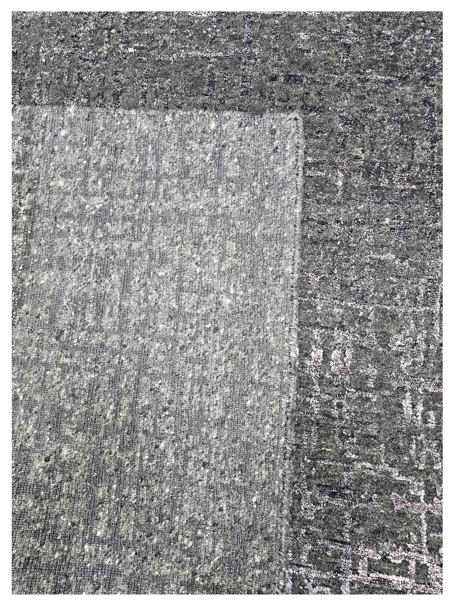 Artisan Mary Carbon Contemporary Knotted Rug - Rugs - Artisan - Atlanta Designer Rugs