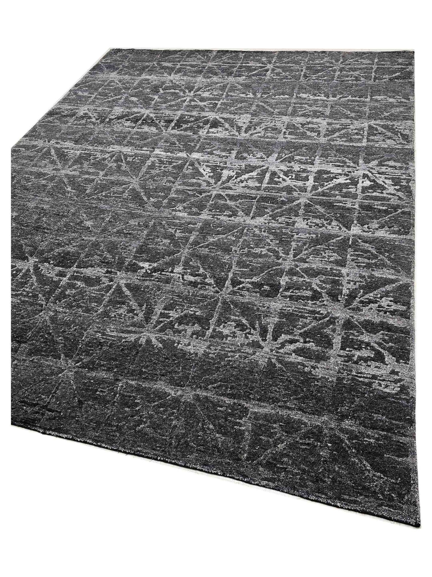 Artisan Mary Carbon Contemporary Knotted Rug - Rugs - Artisan - Atlanta Designer Rugs