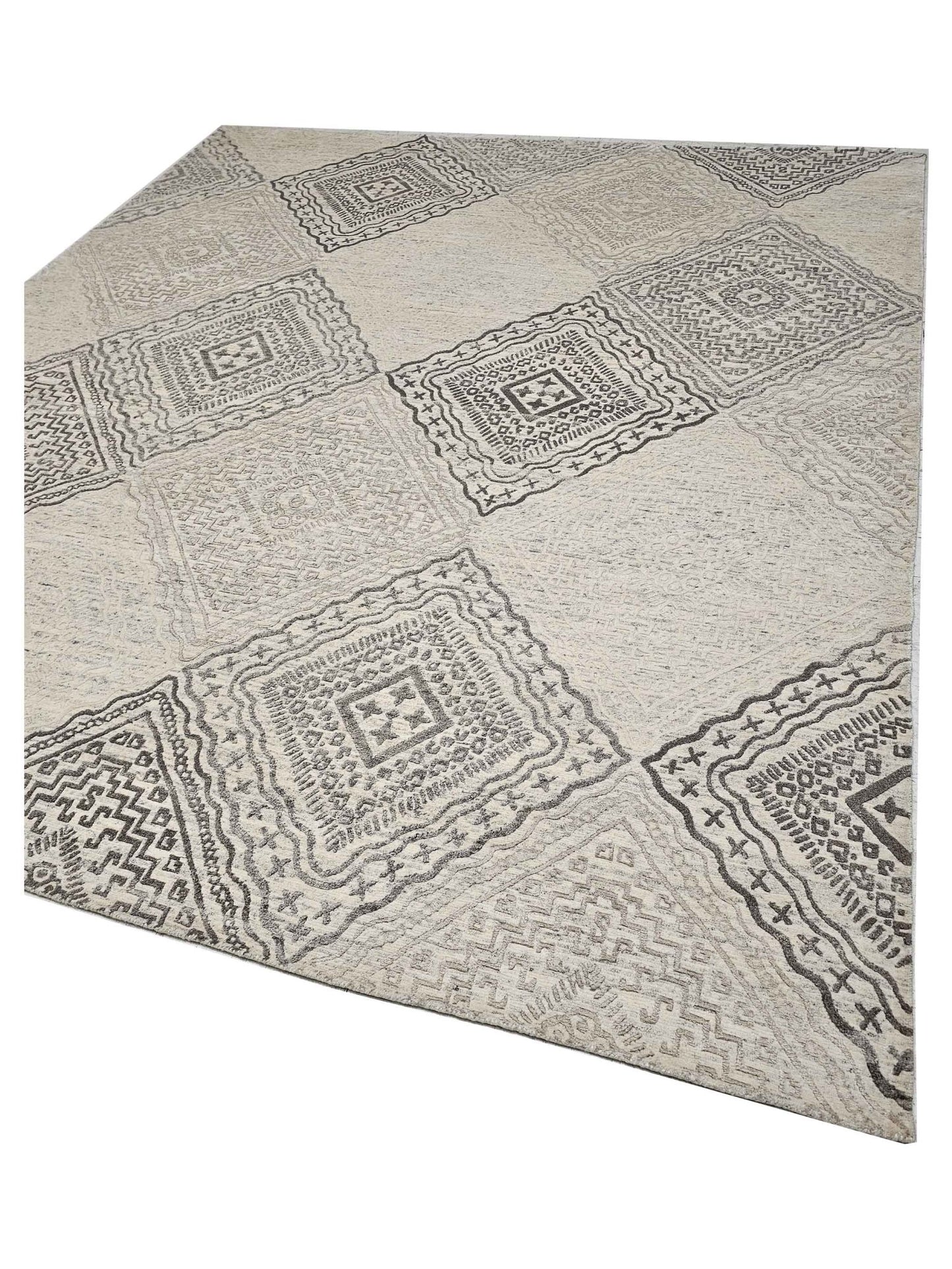 Artisan Mary Beige Contemporary Knotted Rug - Rugs - Artisan - Atlanta Designer Rugs