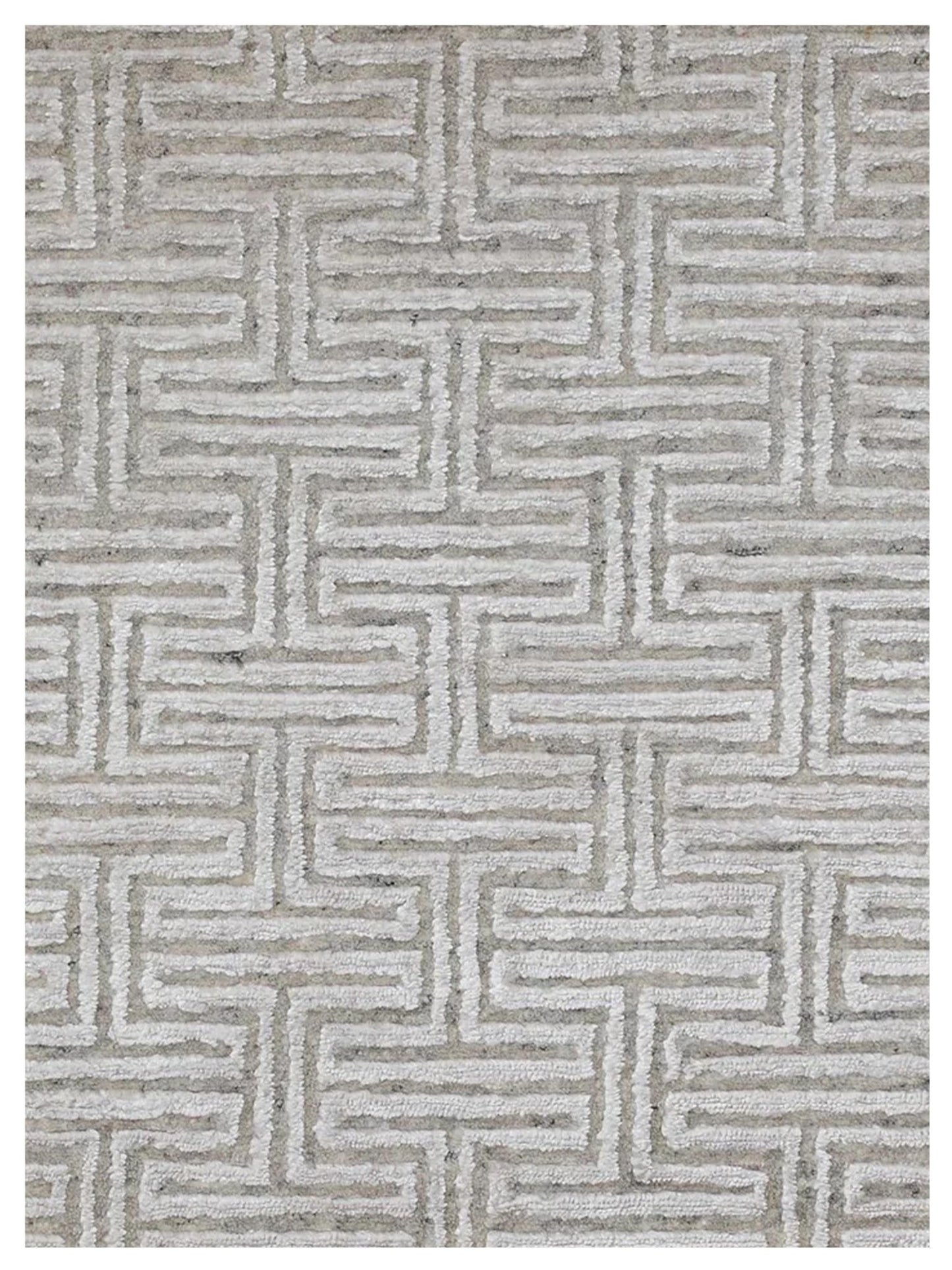 Artisan Mary Beige Contemporary Knotted Rug - Rugs - Artisan - Atlanta Designer Rugs