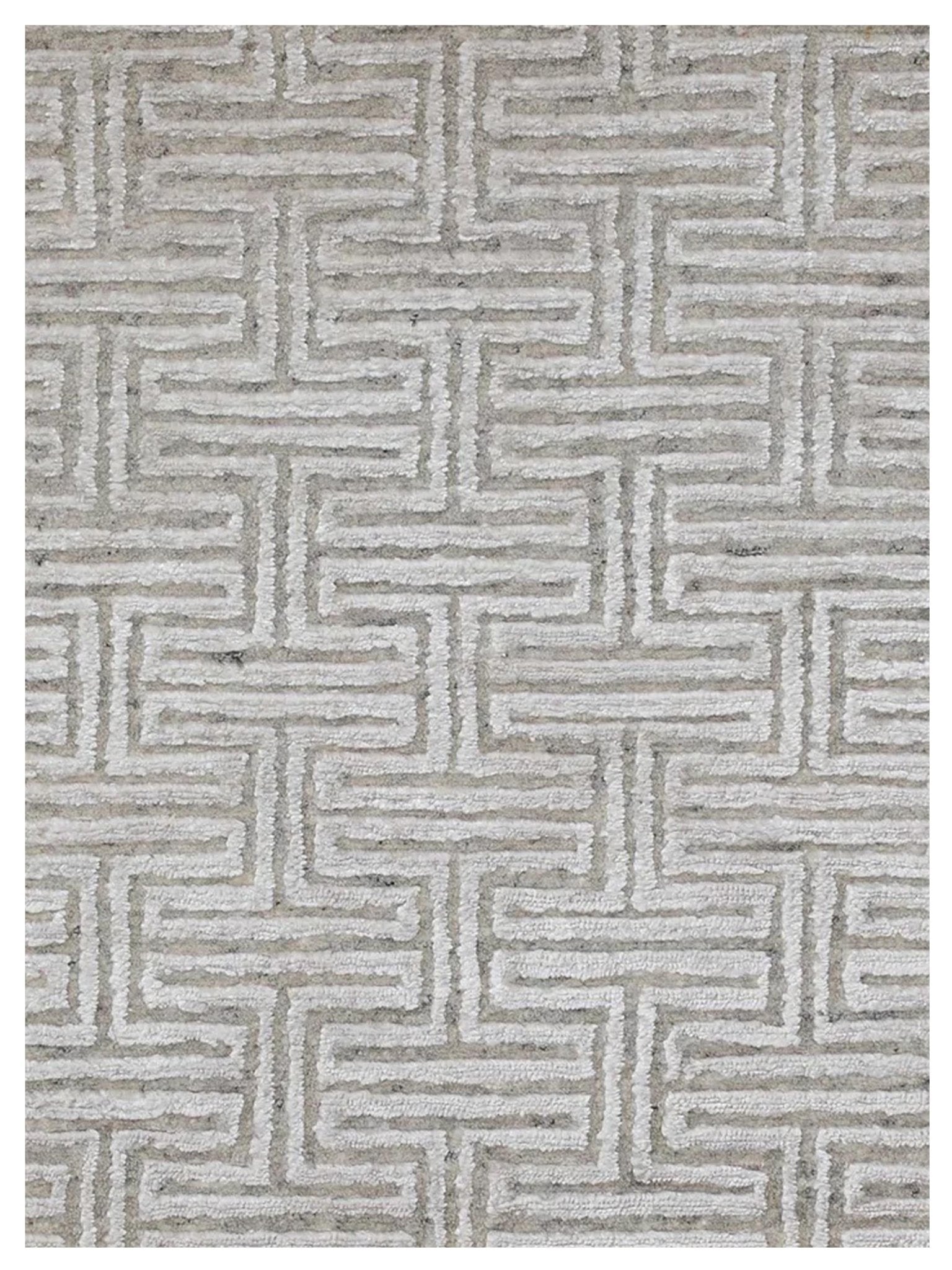 Artisan Mary Beige Contemporary Knotted Rug - Rugs - Artisan - Atlanta Designer Rugs