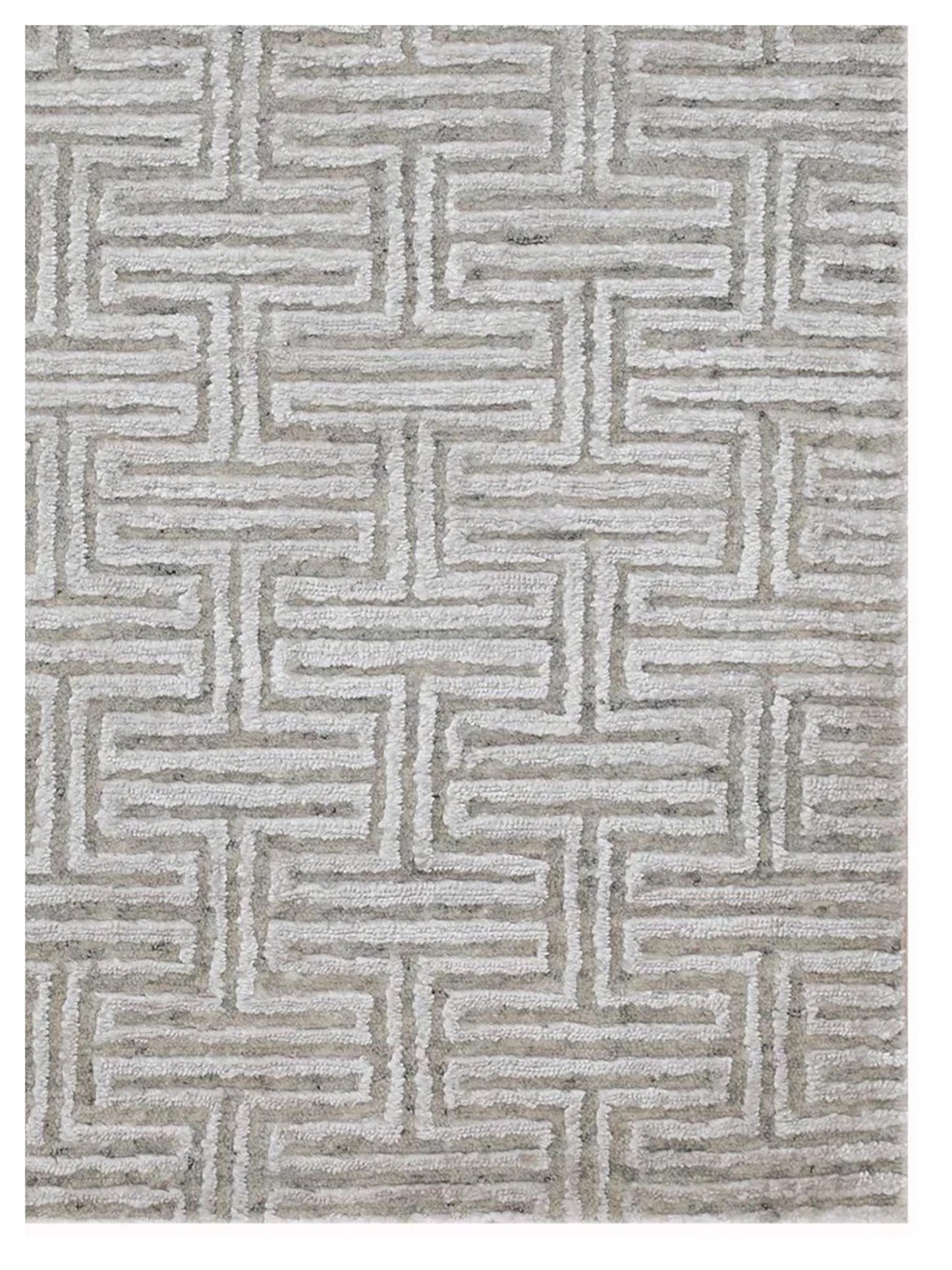 Artisan Mary Beige Contemporary Knotted Rug - Rugs - Artisan - Atlanta Designer Rugs