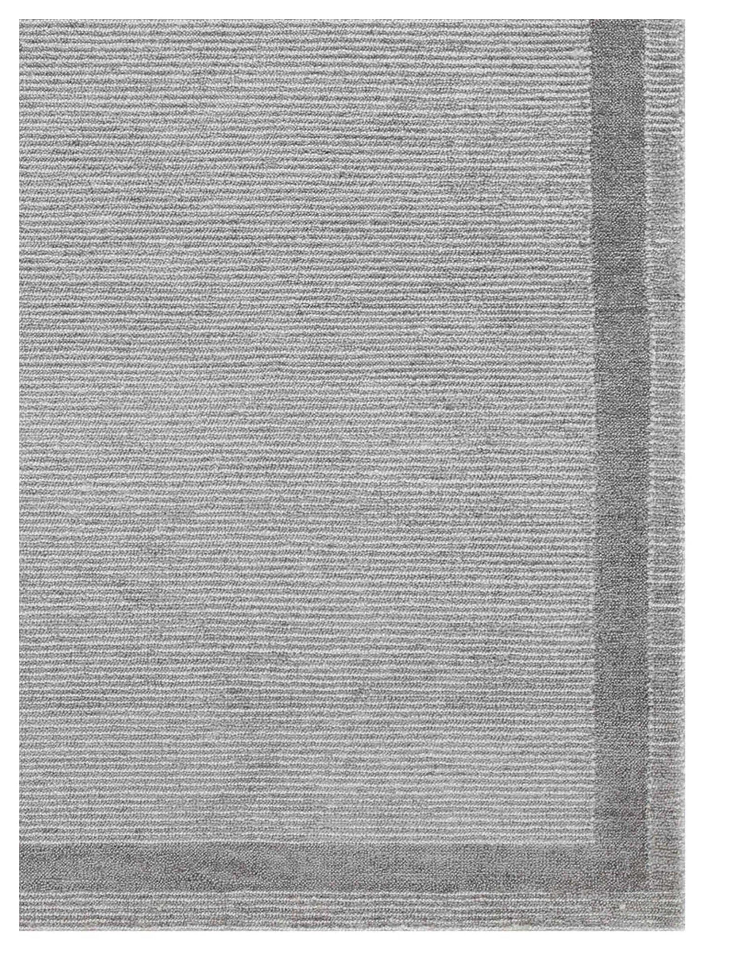 Artisan Mary  Silver Grey Contemporary Knotted Rug