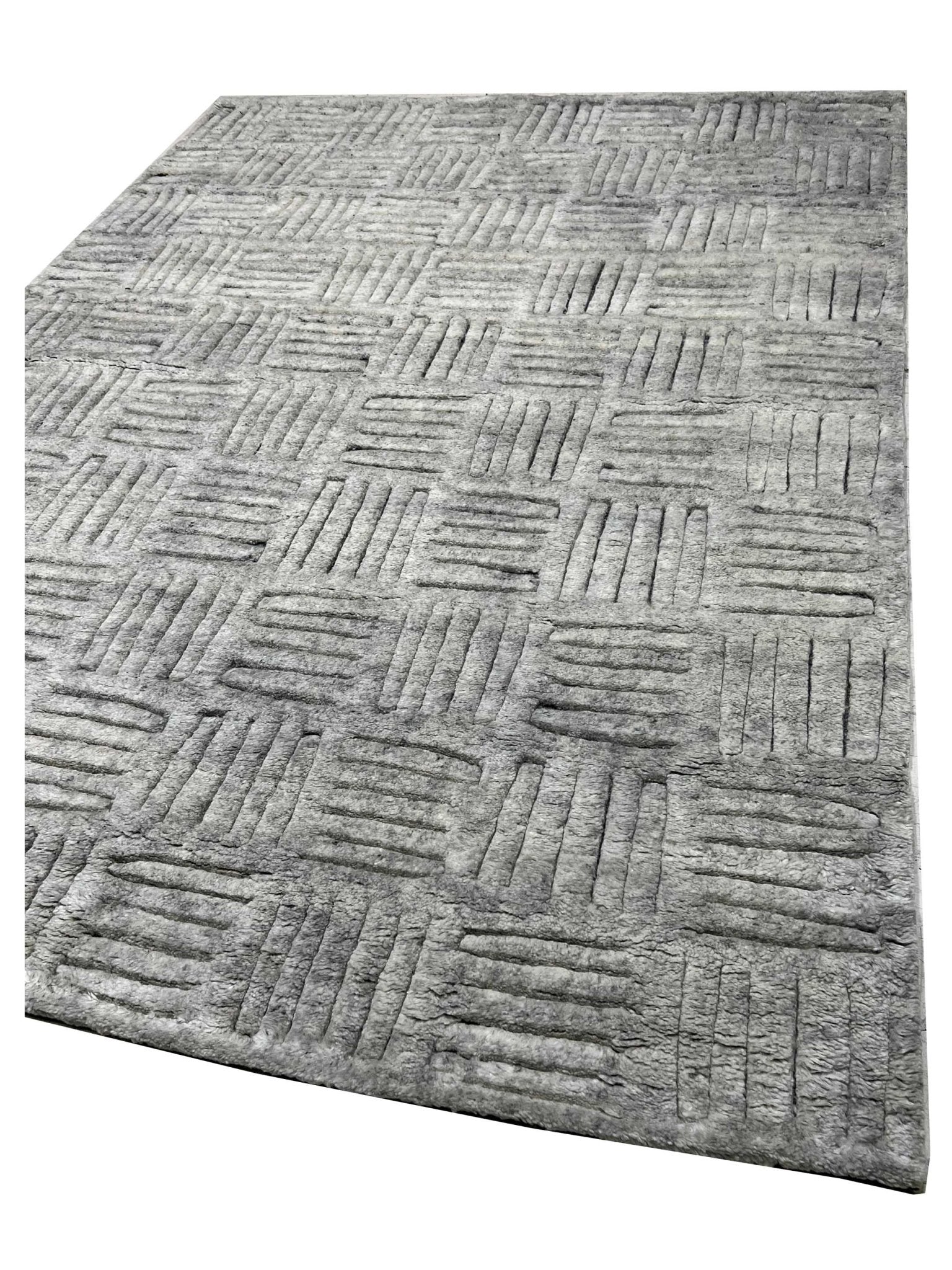 Artisan Harmony Grey Contemporary Knotted Rug - Rugs - Artisan - Atlanta Designer Rugs