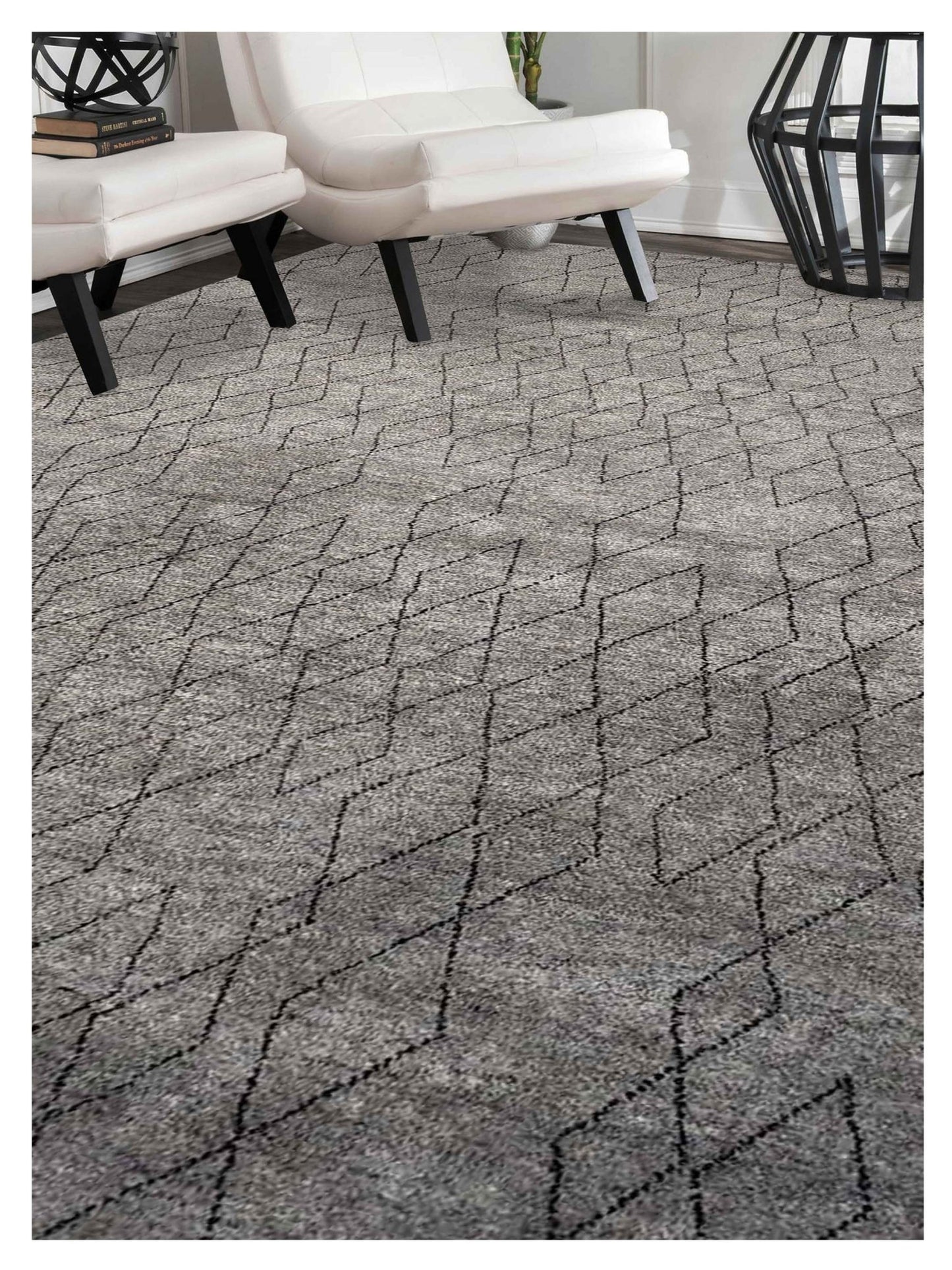 Artisan Marion Grey Transitional Knotted Rug - Rugs - Artisan - Atlanta Designer Rugs