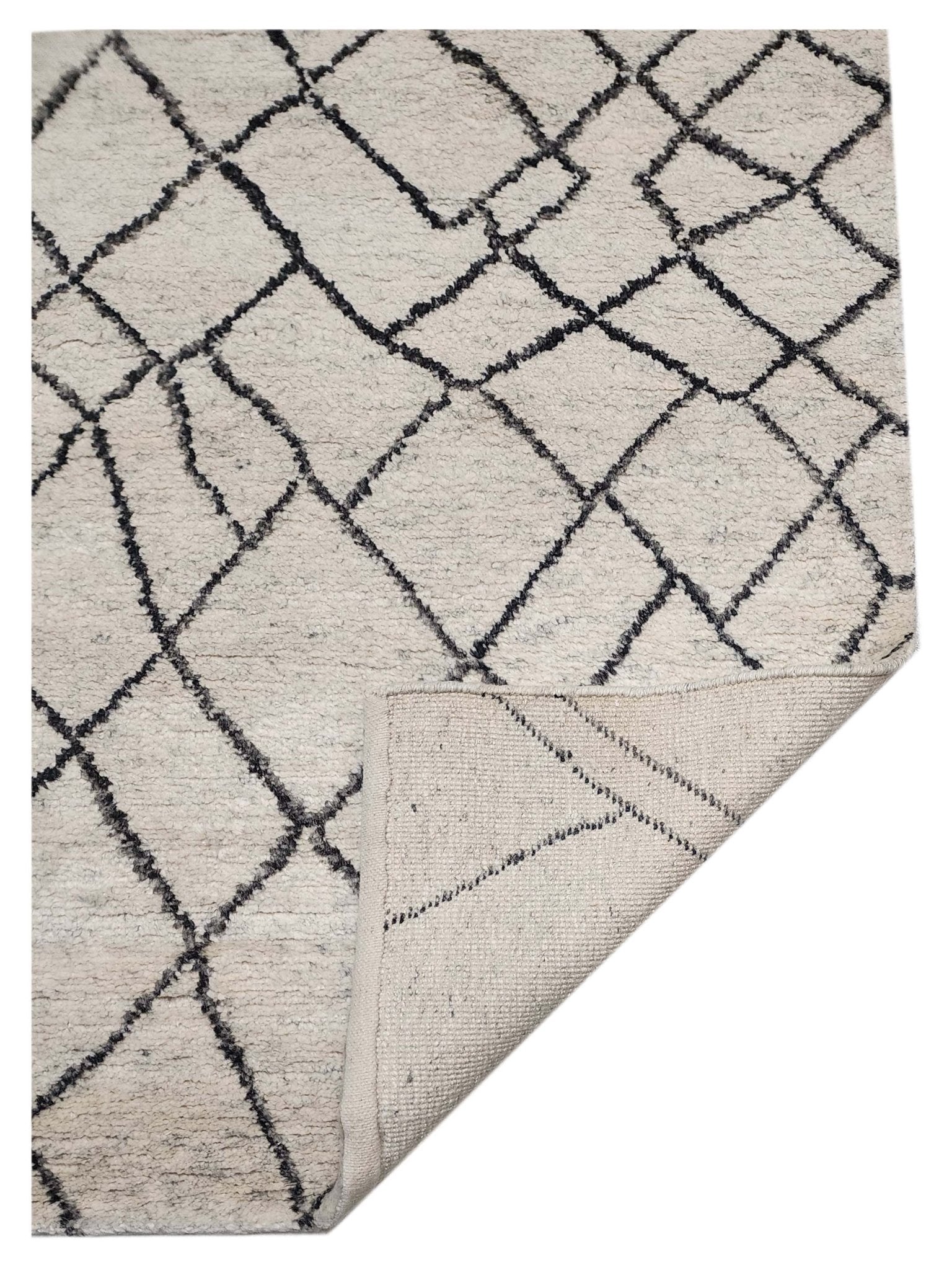 Artisan Marion Ivory Black Transitional Knotted Rug - Rugs - Artisan - Atlanta Designer Rugs