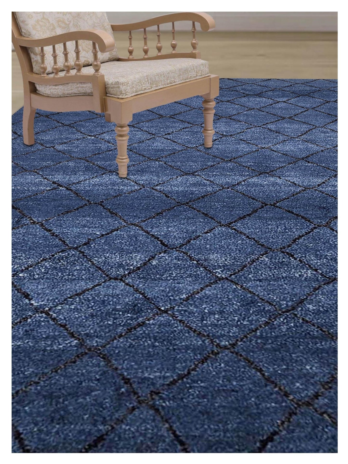 Artisan Marion Navy Transitional Knotted Rug - Rugs - Artisan - Atlanta Designer Rugs