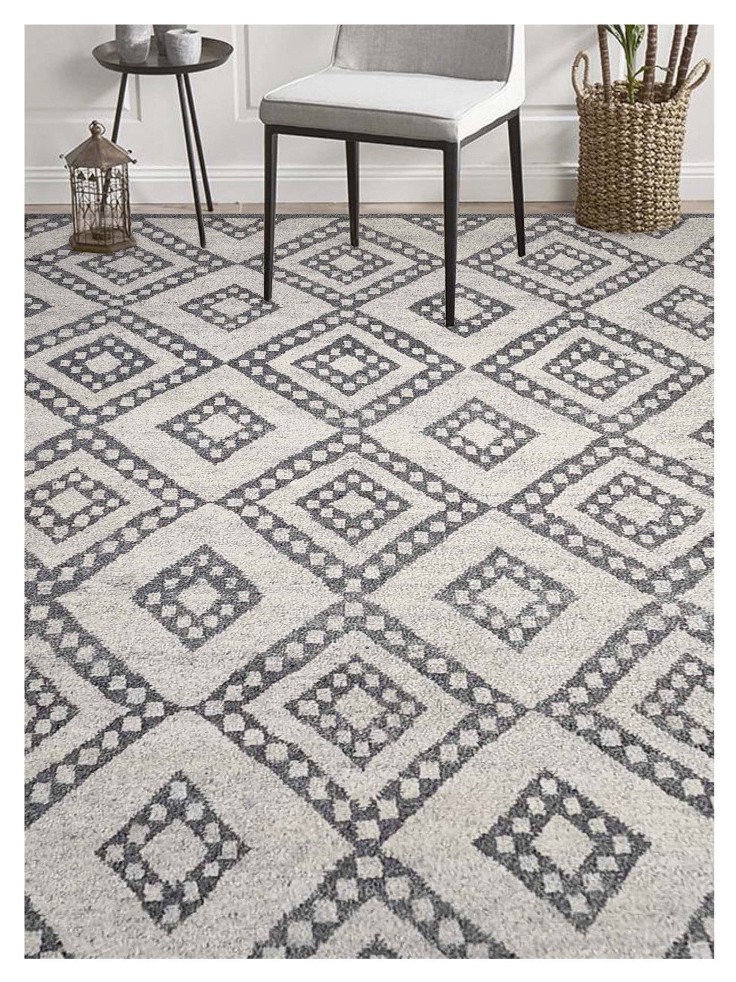 Artisan Marion Grey Black Transitional Knotted Rug - Rugs - Artisan - Atlanta Designer Rugs