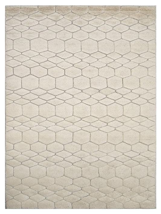 Artisan Marion White Transitional Knotted Rug - Rugs - Artisan - Atlanta Designer Rugs