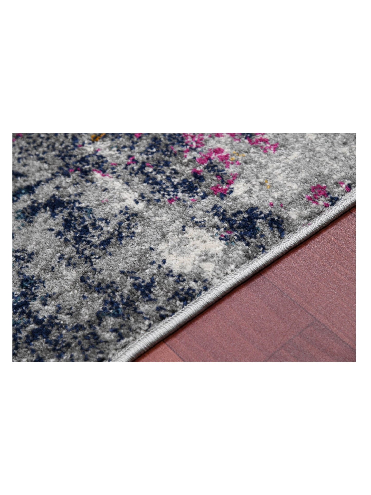 Limited Mortlake MOR - 253 BLUE PINK Transitional Machinemade Rug - Rugs - Limited - Atlanta Designer Rugs