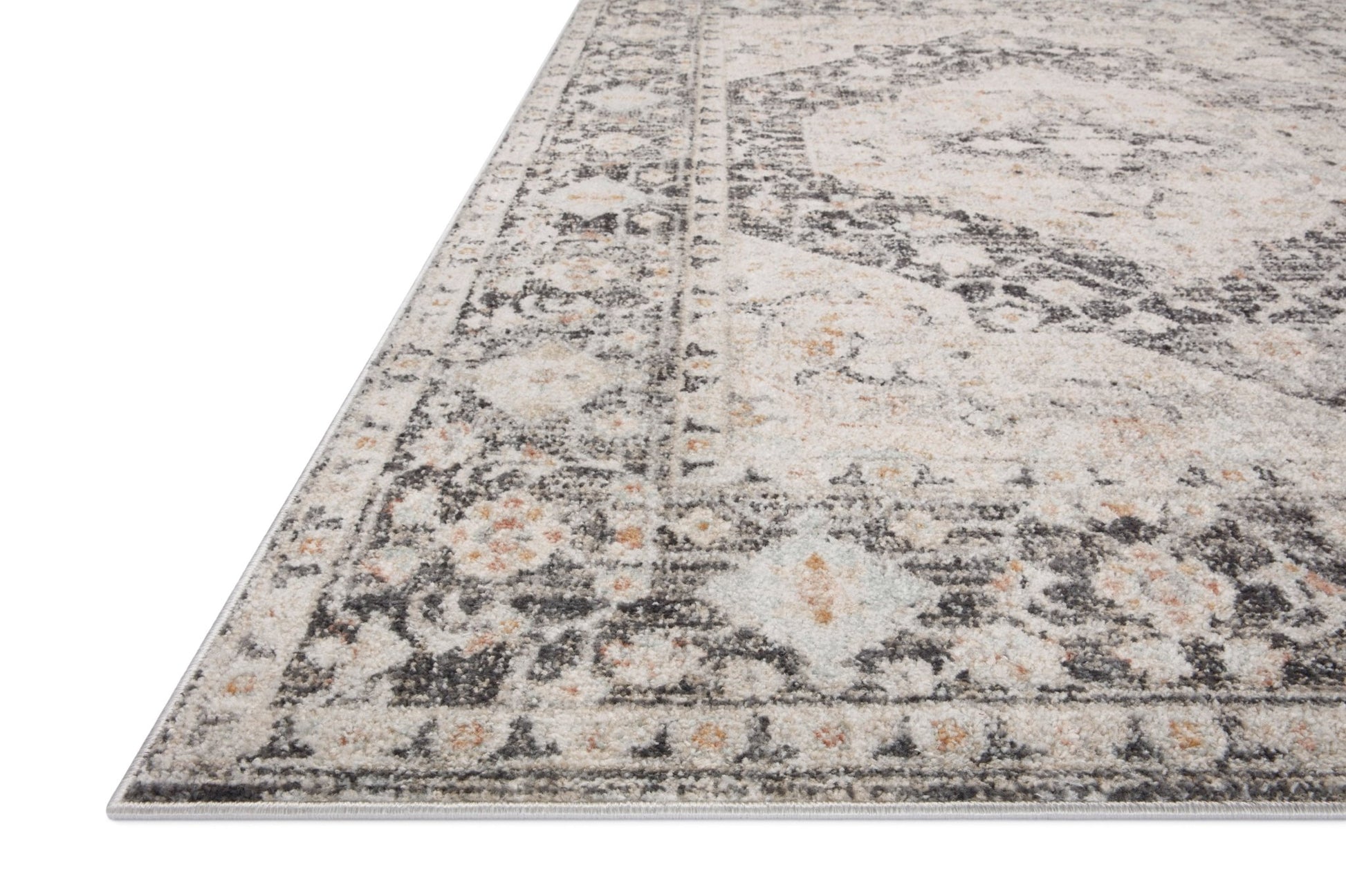 Loloi II Monroe MON - 01 Charcoal Multi Traditional Power Loomed Rug - Rugs - Loloi II - Atlanta Designer Rugs