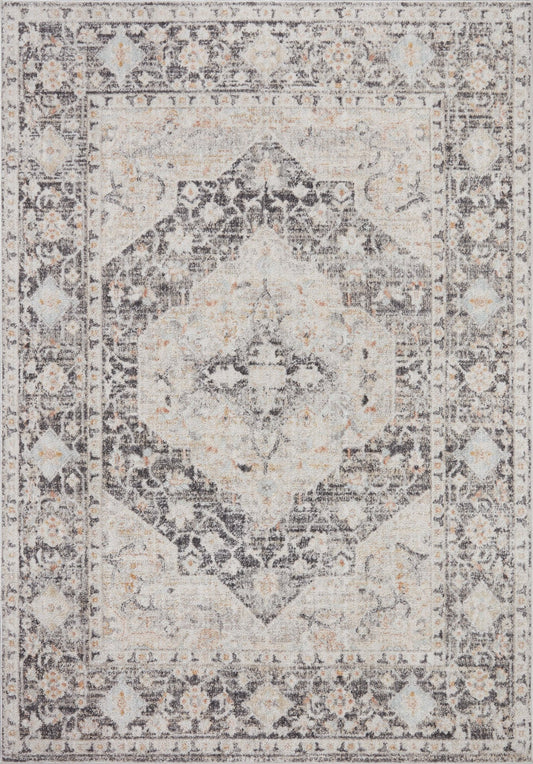 Loloi II Monroe MON - 01 Charcoal Multi Traditional Power Loomed Rug - Rugs - Loloi II - Atlanta Designer Rugs