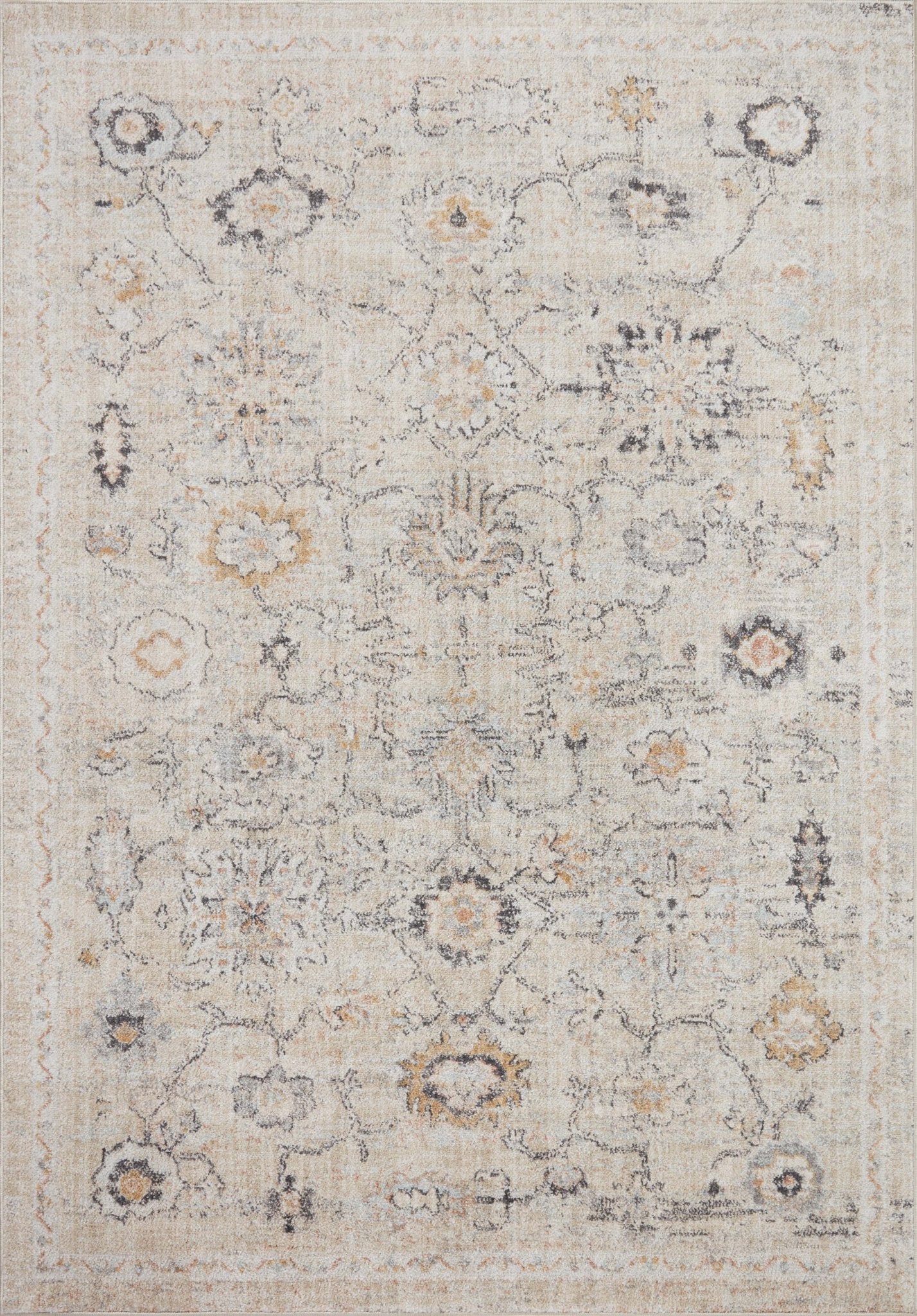 Loloi II Monroe MON - 04 Natural Multi Traditional Power Loomed Rug - Rugs - Loloi II - Atlanta Designer Rugs