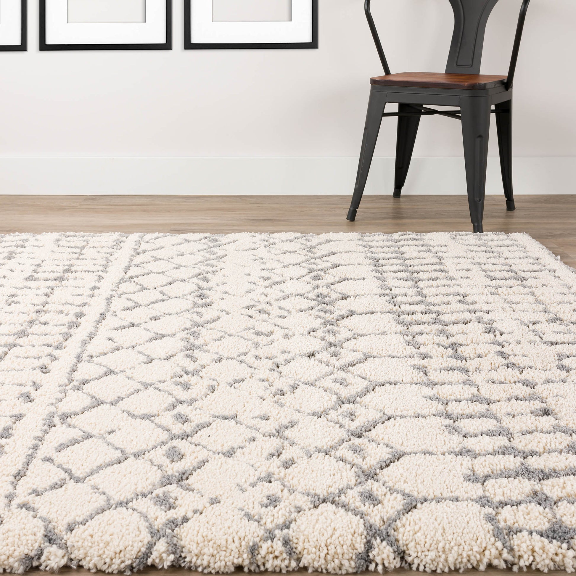 Dalyn Rugs Marquee MQ2 Ivory/Metal Transitional Shag Rug - Rugs - Dalyn Rugs - Atlanta Designer Rugs