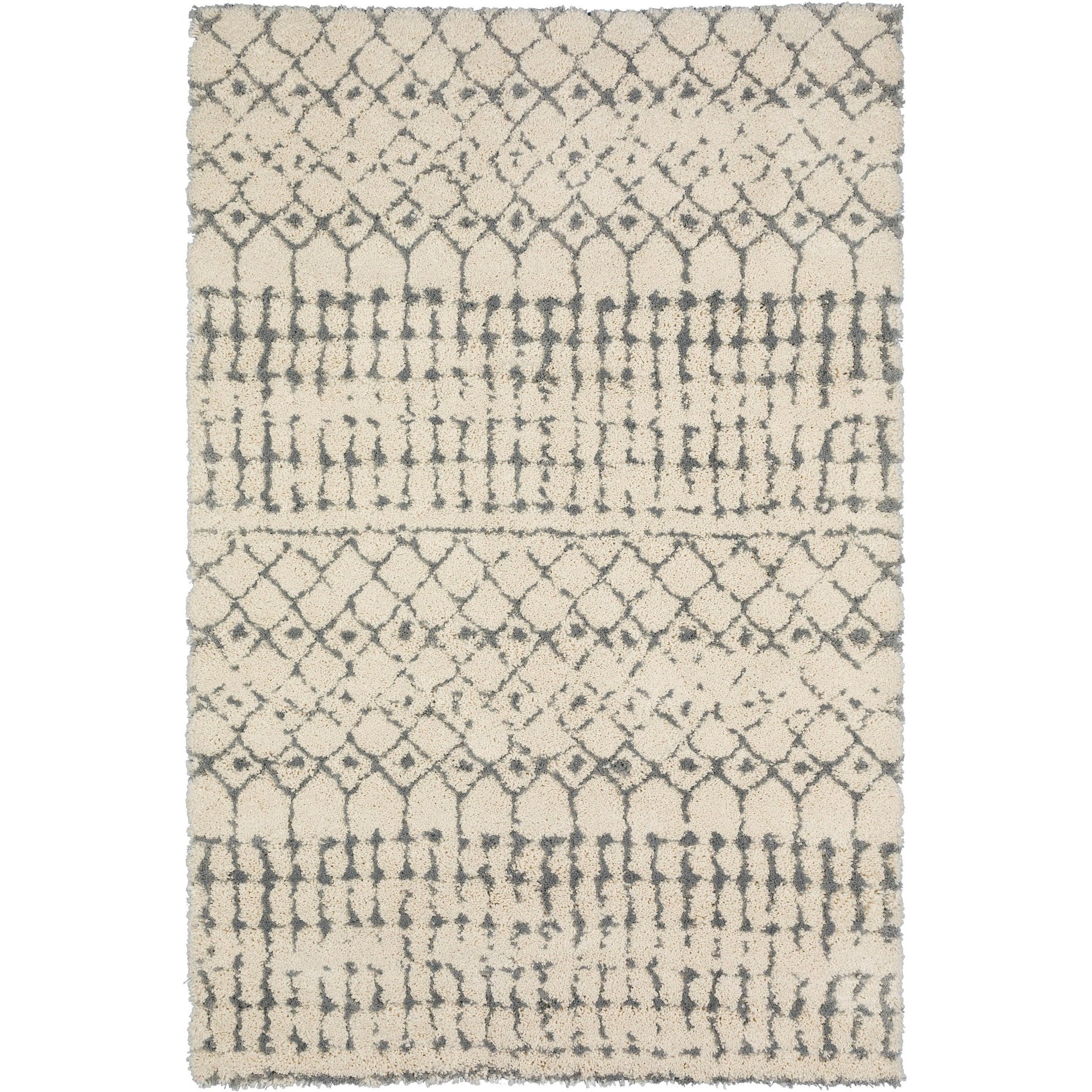 Dalyn Rugs Marquee MQ2 Ivory/Metal Transitional Shag Rug - Rugs - Dalyn Rugs - Atlanta Designer Rugs