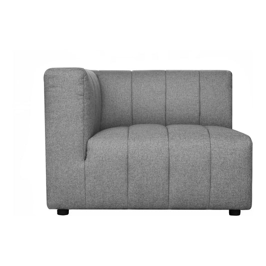 Moes Home Corner Chairs Lyric Grey Contemporary Furniture