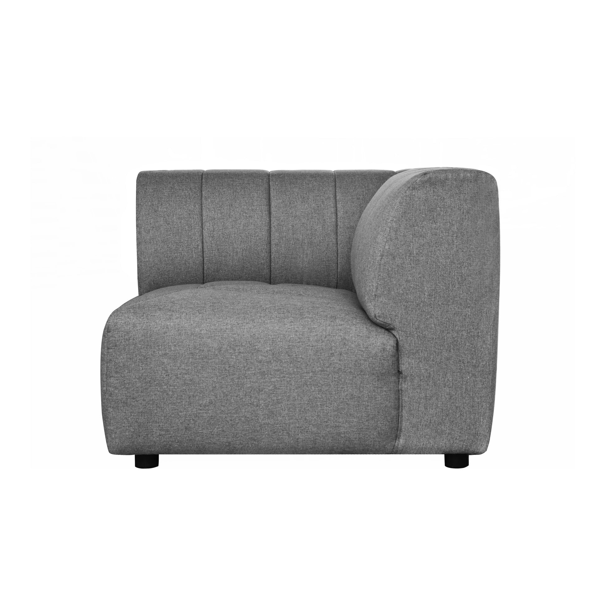 Moes Home Corner Chairs Lyric Grey Contemporary Furniture