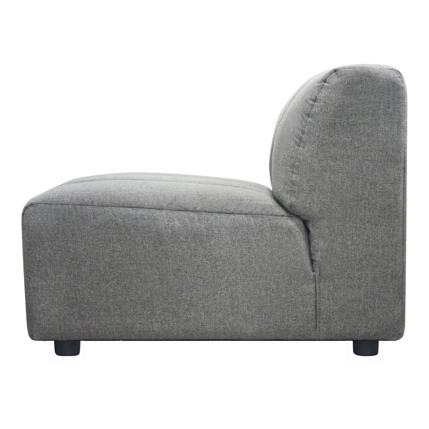 Moes Home Slipper Chairs Lyric Grey Contemporary Furniture