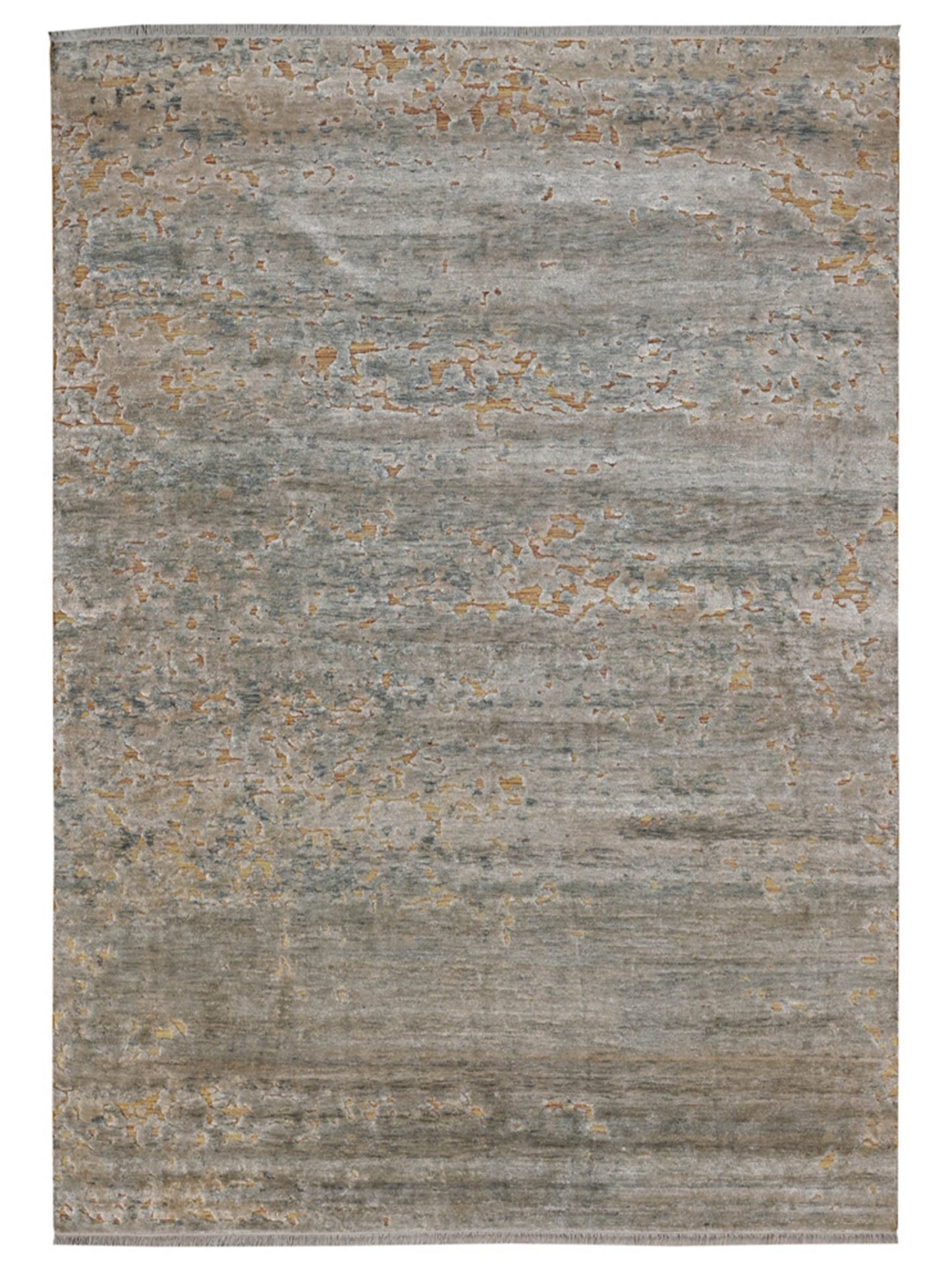 Artisan Mary Gold Rust Contemporary Knotted Rug - Rugs - Artisan - Atlanta Designer Rugs