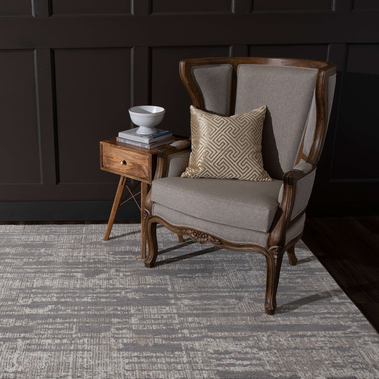 Karastan Soiree 91967 Grey Modern/Contemporary Machinemade Rug - Rugs - Karastan - Atlanta Designer Rugs