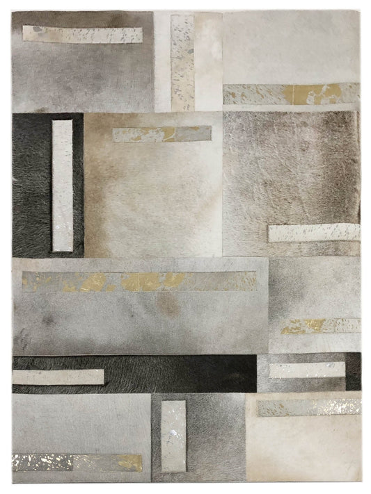 Artisan Olivia Metallic Dk. Grey Gold Silver Transitional Crafted Rug - Rugs - Artisan - Atlanta Designer Rugs