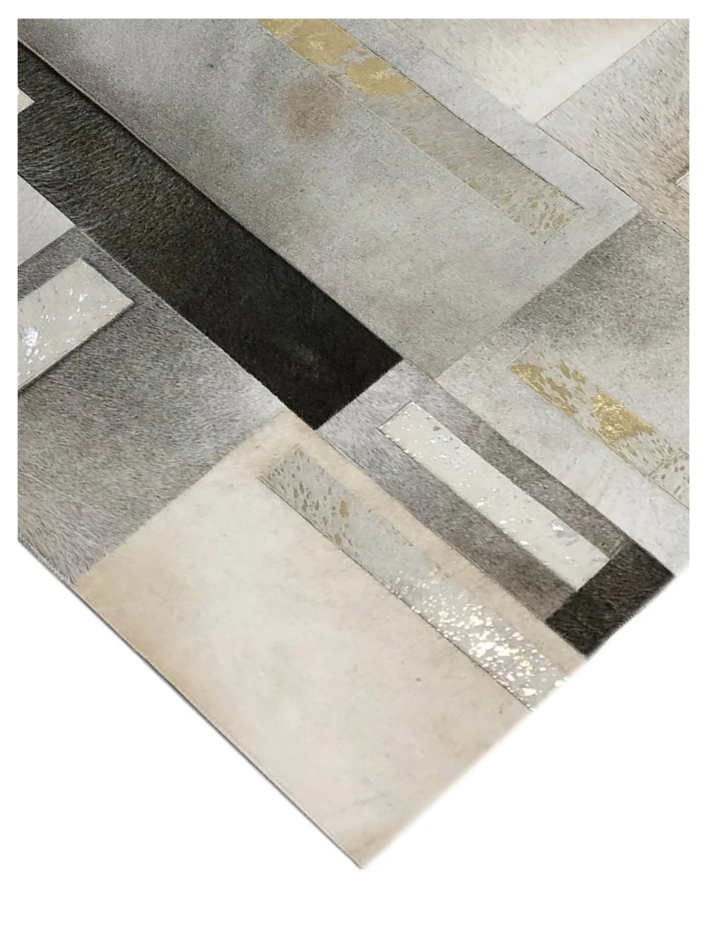 Artisan Olivia Metallic Dk. Grey Gold Silver Transitional Crafted Rug - Rugs - Artisan - Atlanta Designer Rugs