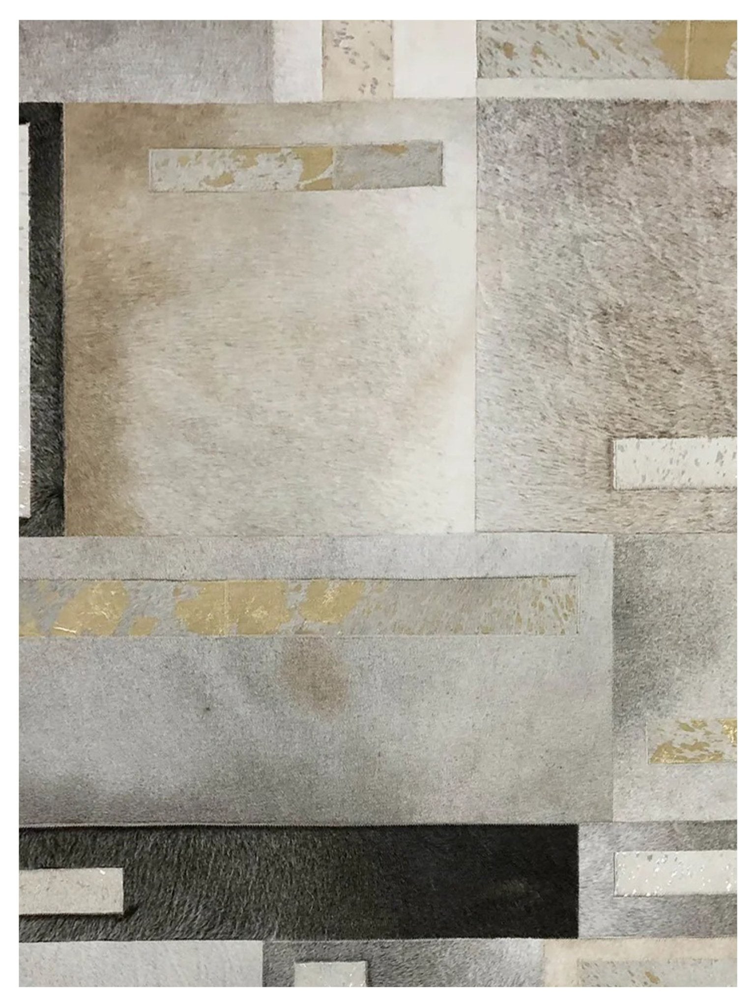 Artisan Olivia Metallic Dk. Grey Gold Silver Transitional Crafted Rug - Rugs - Artisan - Atlanta Designer Rugs