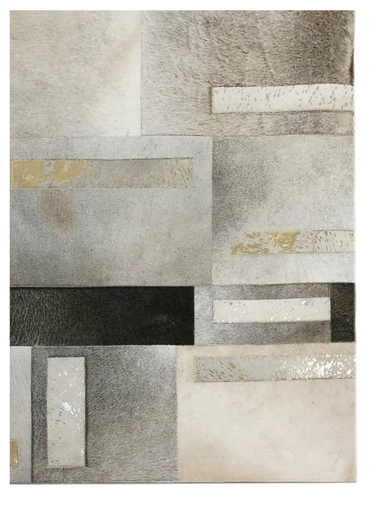 Artisan Olivia Metallic Dk. Grey Gold Silver Transitional Crafted Rug - Rugs - Artisan - Atlanta Designer Rugs