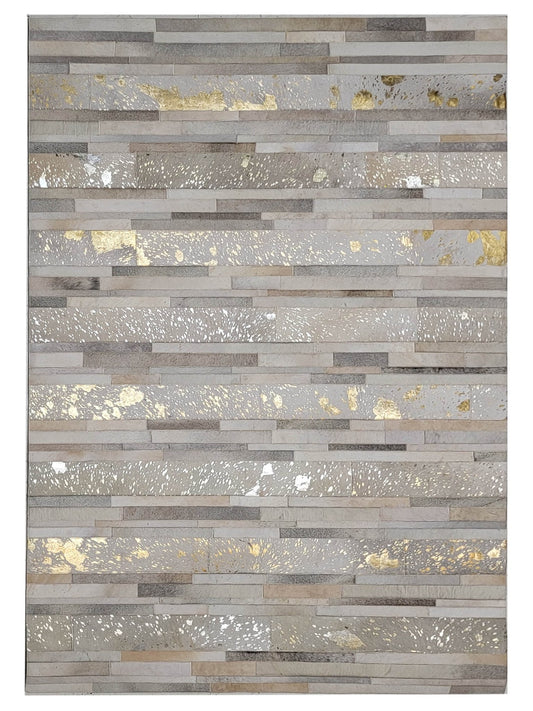 Artisan Olivia Metallic Grey Gold Silver Contemporary Crafted Rug - Rugs - Artisan - Atlanta Designer Rugs