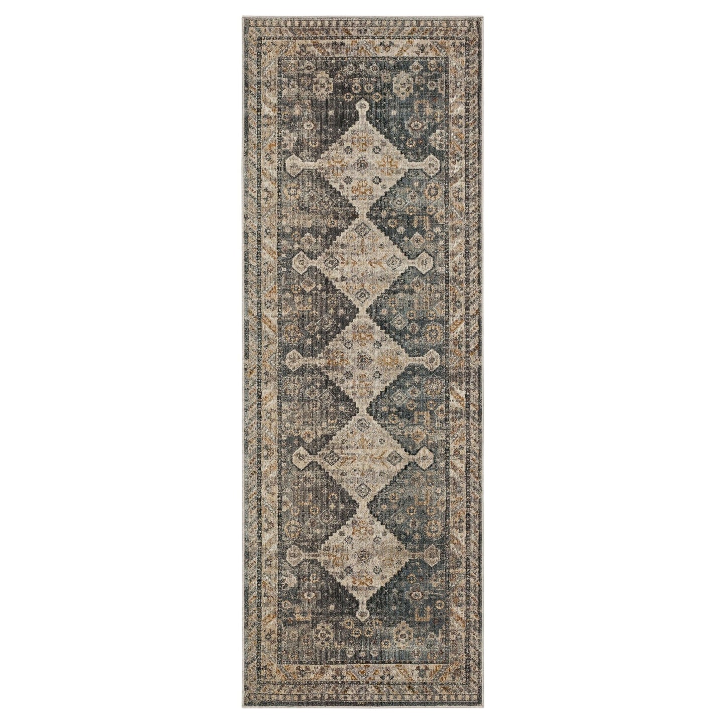 Karastan Echo R1058 Grey Traditional Machinemade Rug - Rugs - Karastan - Atlanta Designer Rugs