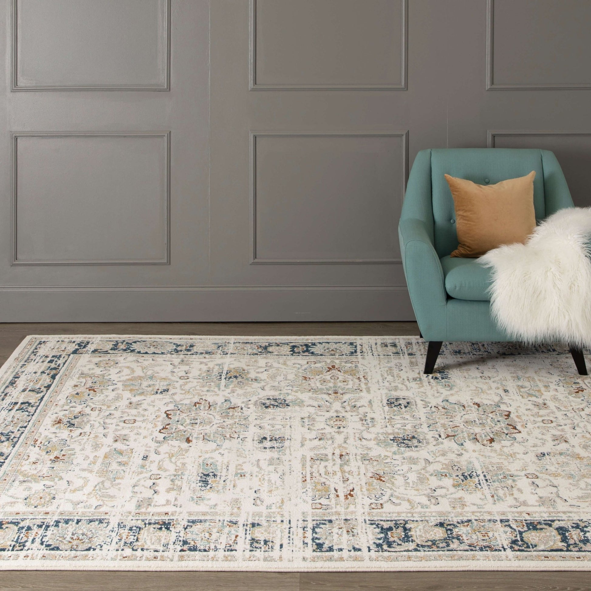 Karastan Zephyr 92119 Alabaster Traditional Machinemade Rug - Rugs - Karastan - Atlanta Designer Rugs