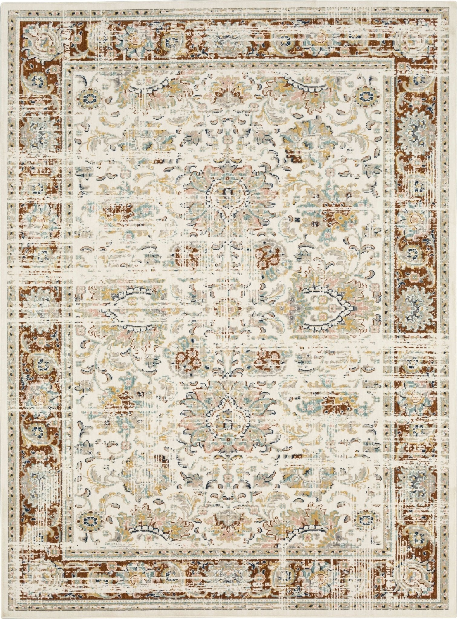 Karastan Zephyr 92119 Rust Traditional Machinemade Rug - Rugs - Karastan - Atlanta Designer Rugs