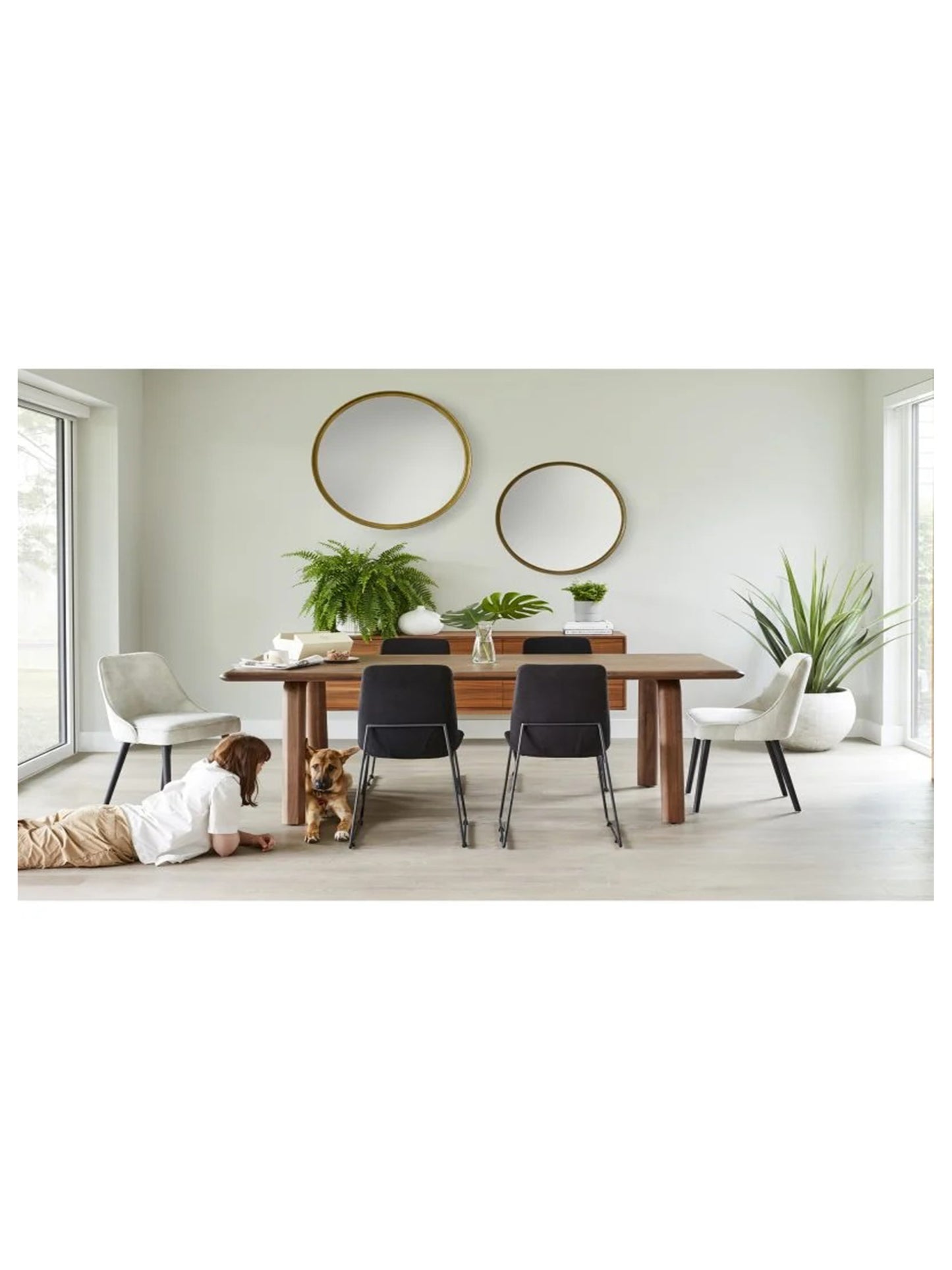 Moes Home Dining Tables Malibu Brown  Scandinavian Furniture