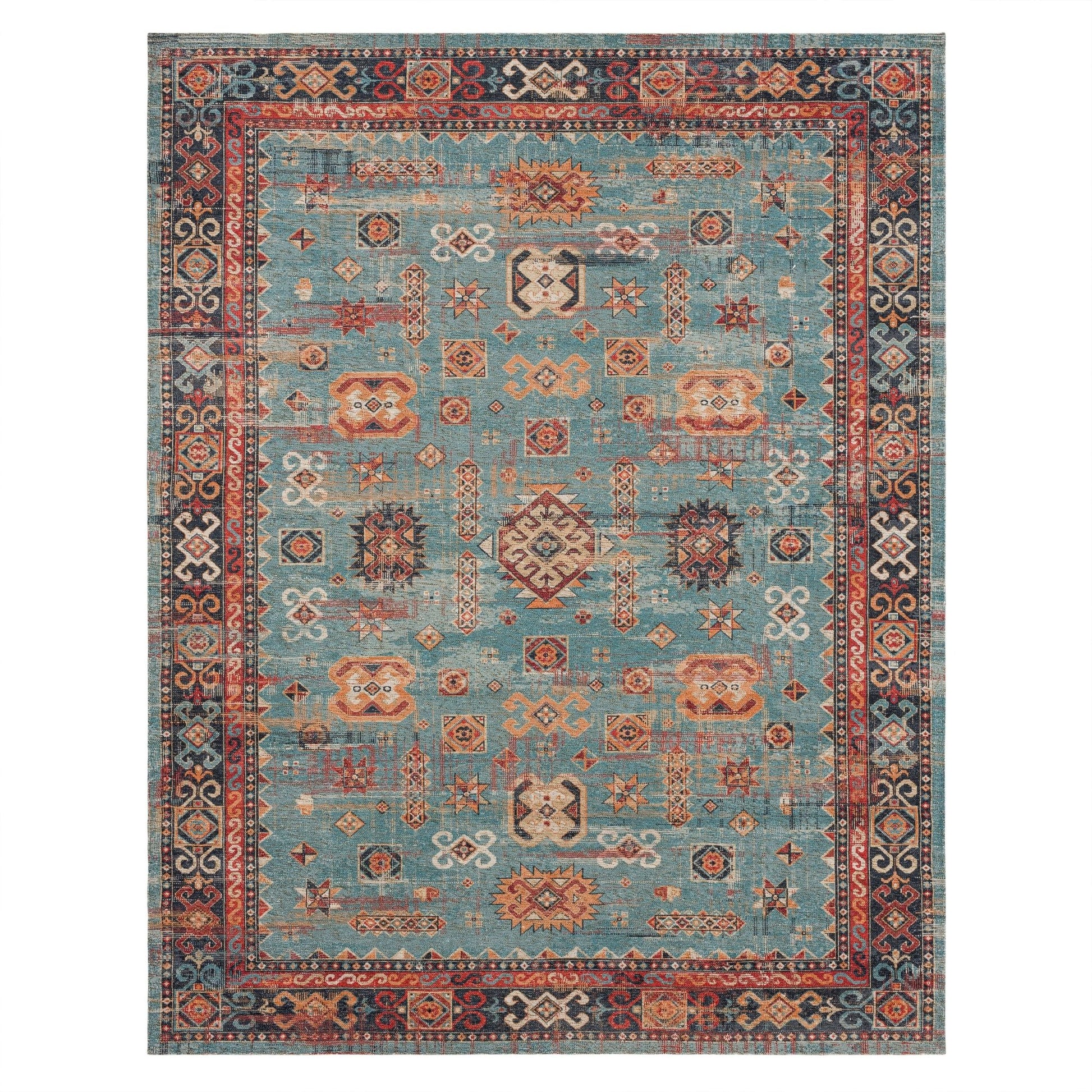 Karastan Zula R1201 Aquamarine Machinemade Rug - Rugs - Karastan - Atlanta Designer Rugs