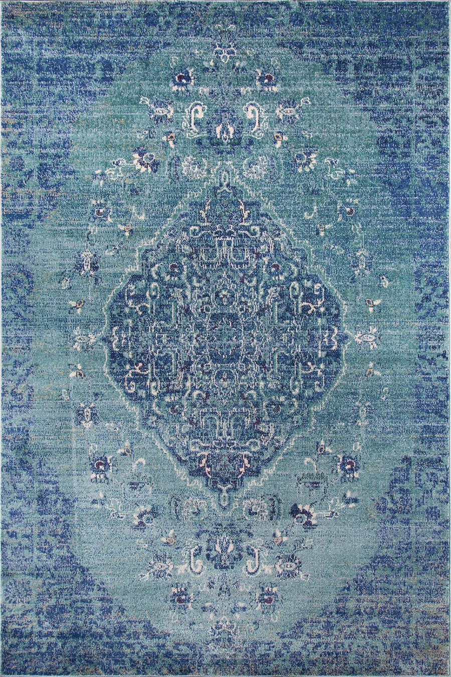 Momeni Amelia AM-02 Denim Traditional Machine Made Rug