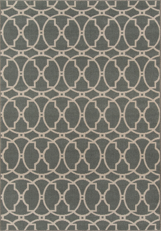 Momeni Baja BAJ11 Grey Contemporary Machine Made Rug