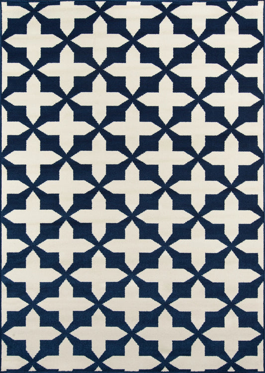 Momeni Baja BAJ12 Navy Contemporary Machine Made Rug