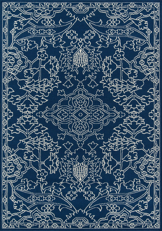 Momeni Baja BAJ22 Blue Traditional Machine Made Rug