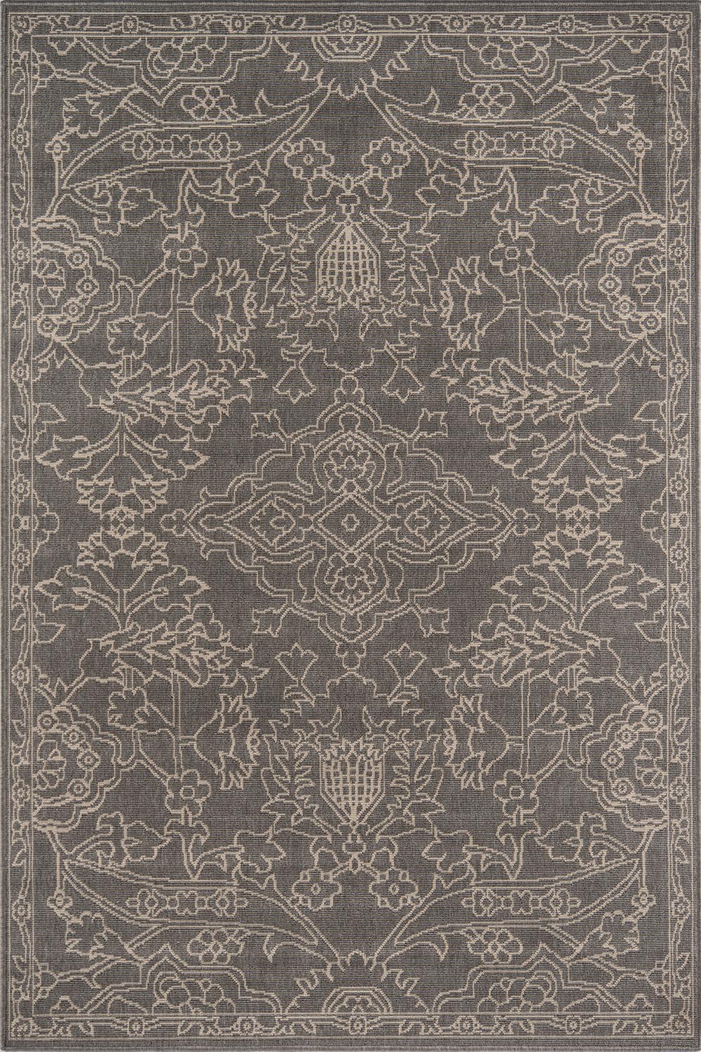 Momeni Baja BAJ22 Grey Traditional Machine Made Rug