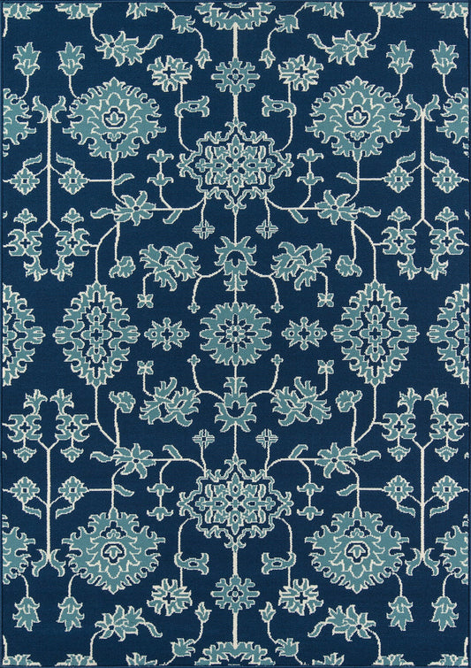 Momeni Baja BAJ23 Blue Traditional Machine Made Rug