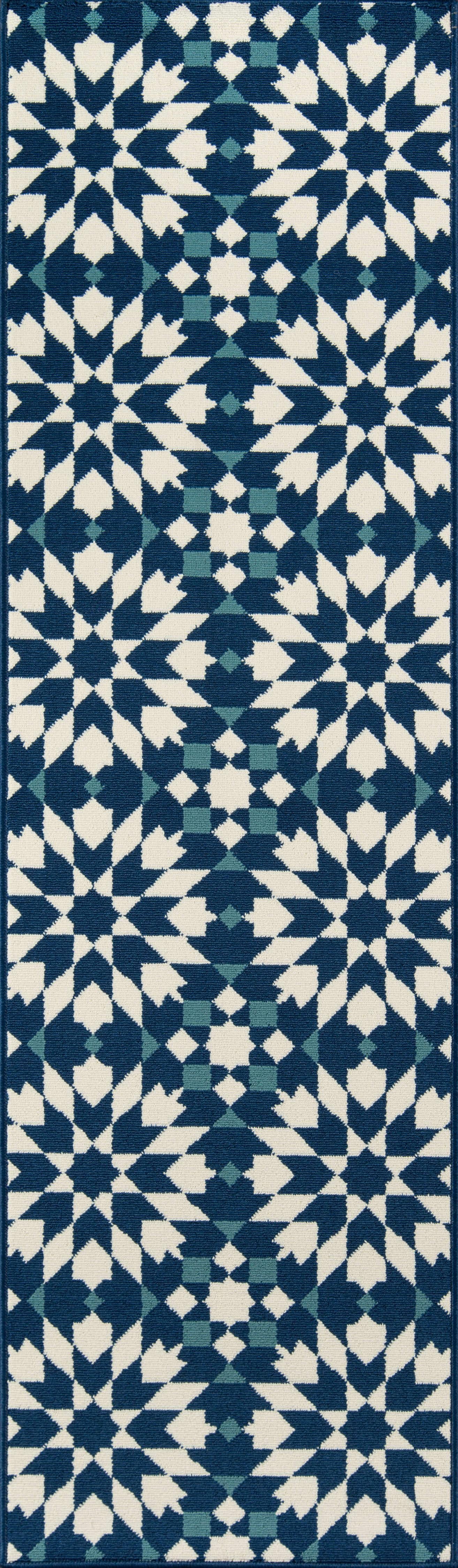 Momeni Baja BAJ30 Navy Contemporary Machine Made Rug