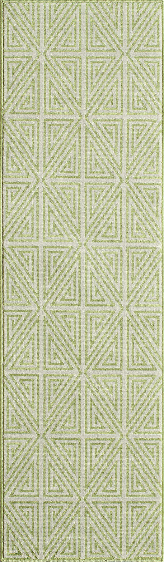 Momeni Baja BAJ-4 Green Contemporary Machine Made Rug