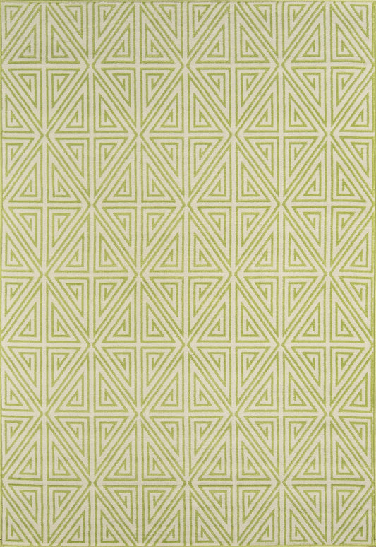 Momeni Baja BAJ-4 Green Contemporary Machine Made Rug