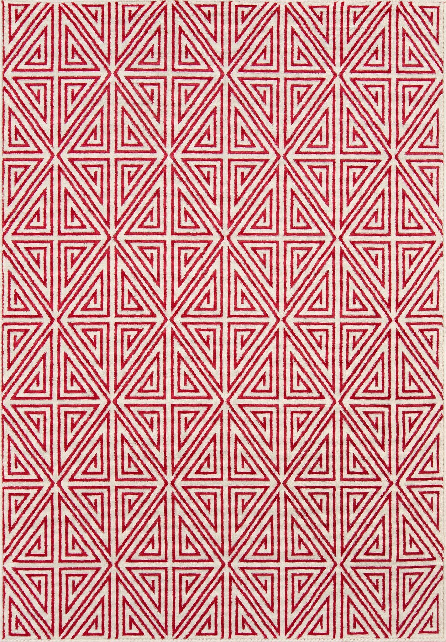 Momeni Baja BAJ-4 Red Contemporary Machine Made Rug