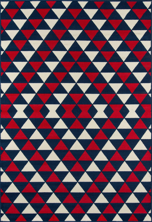 Momeni Baja BAJ-5 Red Contemporary Machine Made Rug