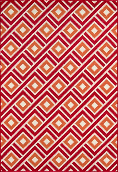 Momeni Baja BAJ-7 Red Contemporary Machine Made Rug