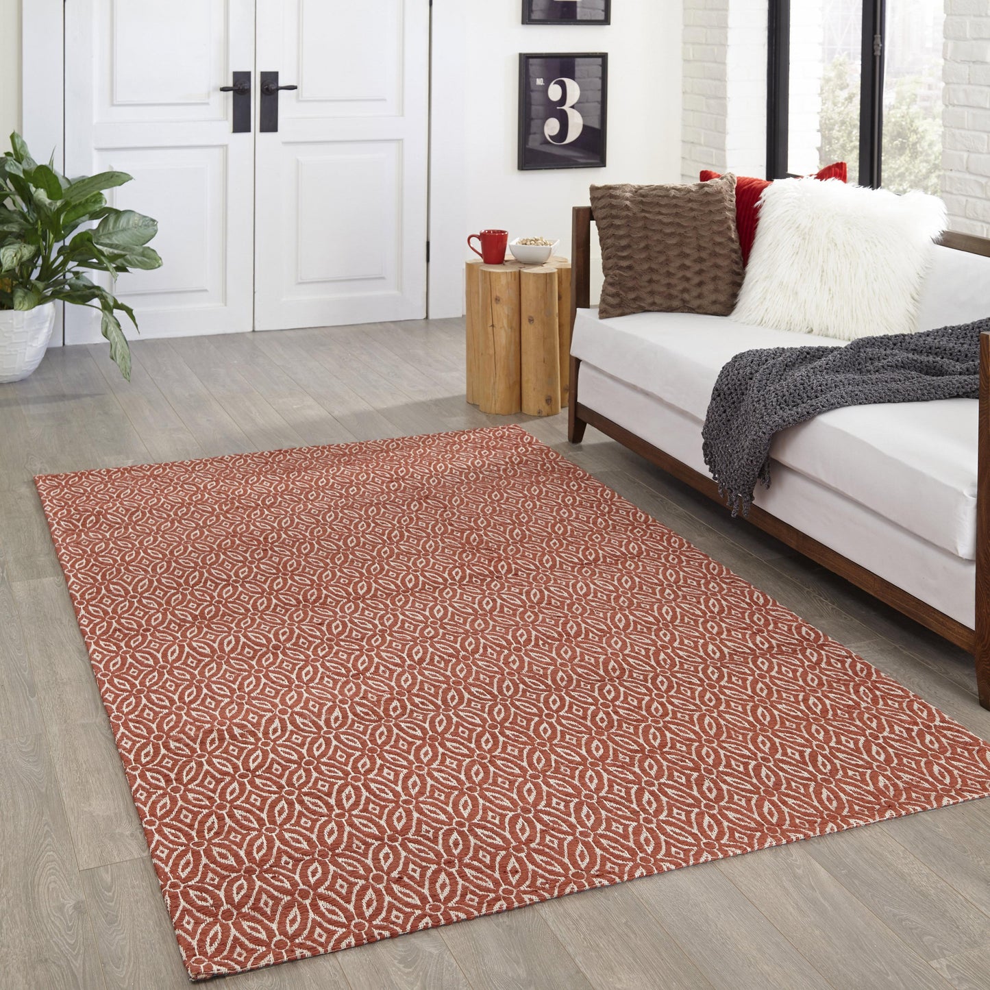 Momeni Bengal BEN-5 Red Transitional Hand Woven Rug