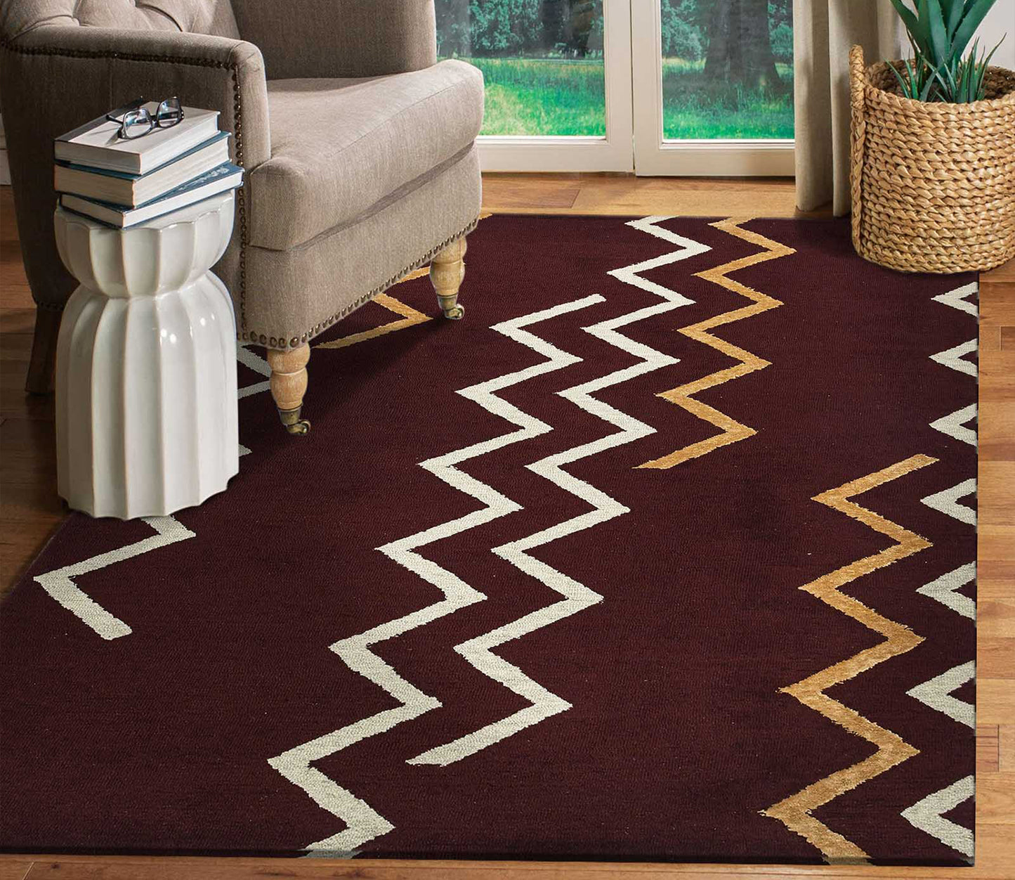 Momeni Canyon CYN-1 Brown Contemporary Hand Tufted Rug