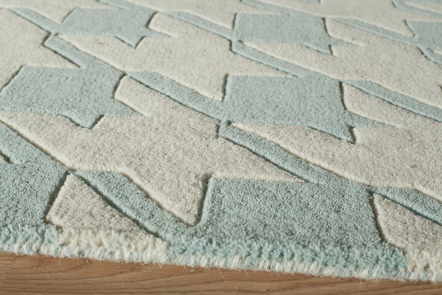 Momeni Delhi DL-55 Light Blue Contemporary Hand Tufted Rug